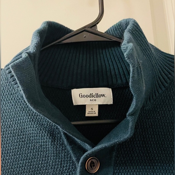 Goodfellow small cardigan sweater in teal - Picture 3 of 3